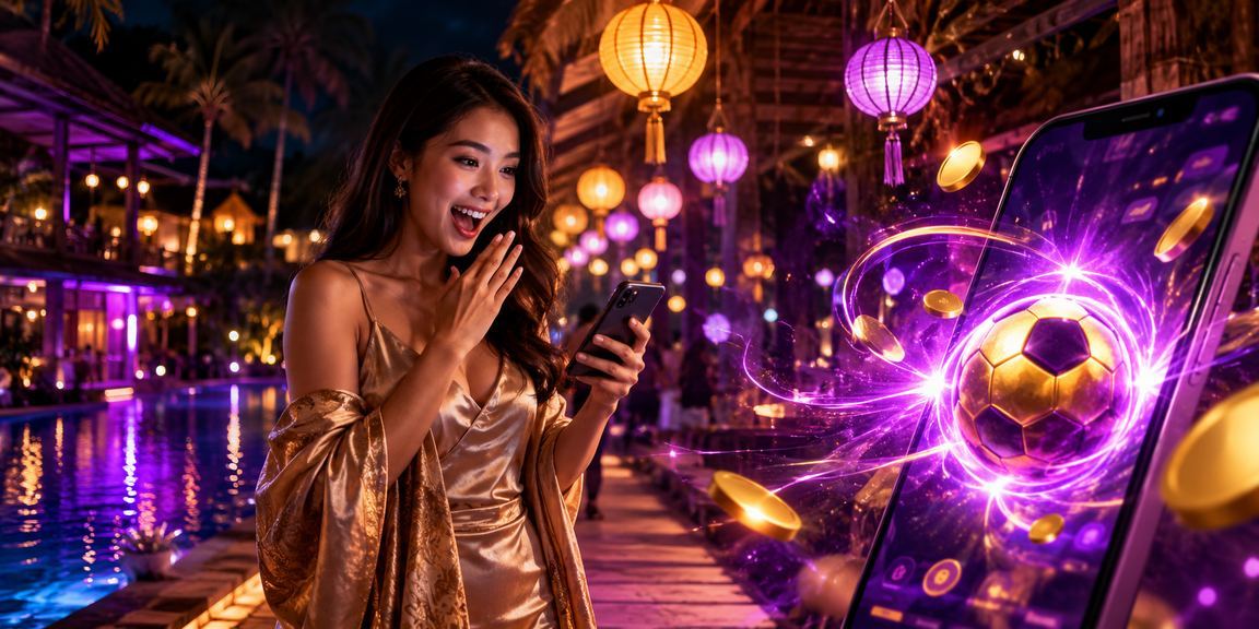 Người dùng vừa uống cà phê vừa chơi casino trên điện thoại tại bãi cát Mũi Né